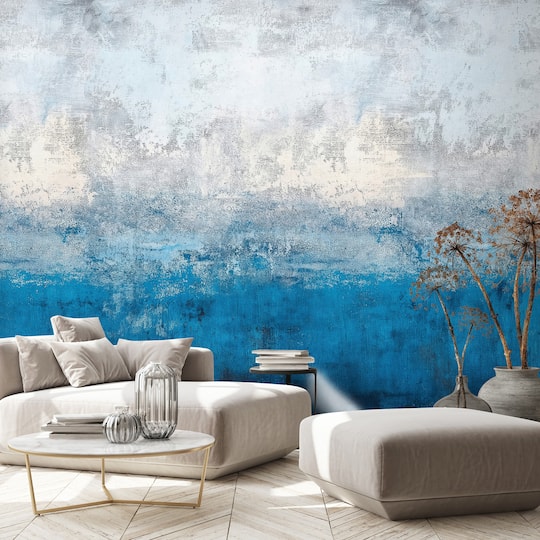 Designs Direct Ocean Line Blue Wall Mural